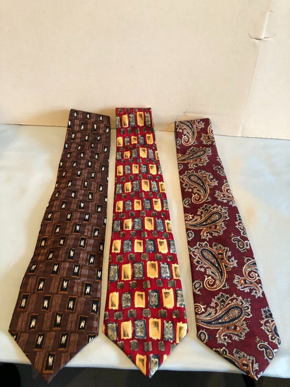 LOT of 3 Mens Ties - Edwards, Ferrell Reed, J.Z. Richards #F54